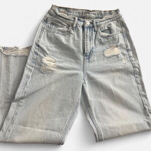 American Eagle Outfitters Distressed Light Blue Women's Jeans